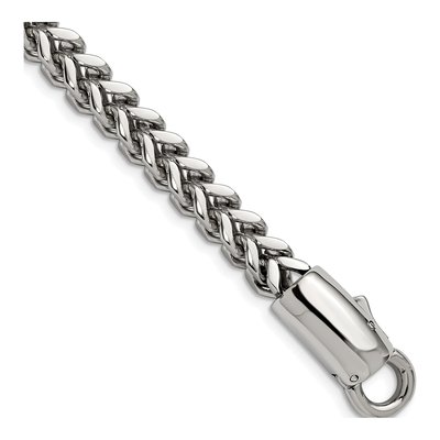 Men's Stainless Steel 8mm Franco Chain Bracelet