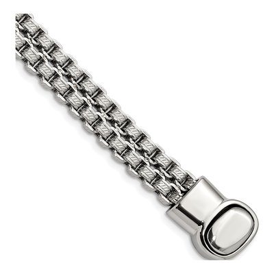Stainless Steel Double Rolo Link Bracelet