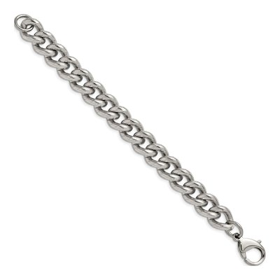 Stainless Steel 14.5mm Curb Chain Bracelet – view 3