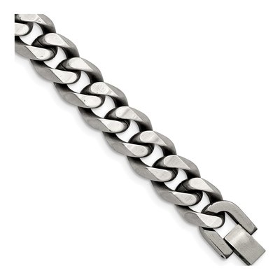 Men's Stainless Steel 13mm Curb Chain Bracelet