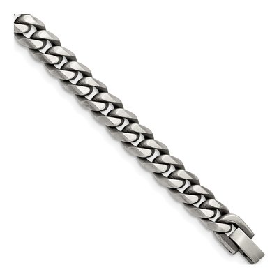 Men's Stainless Steel 9mm Curb Chain Bracelet