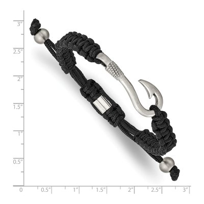 Stainless Steel Fishing Hook Bracelet – view 3