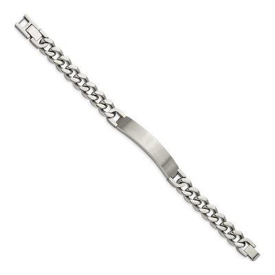 Stainless Steel Curb ID Bracelet – view 3