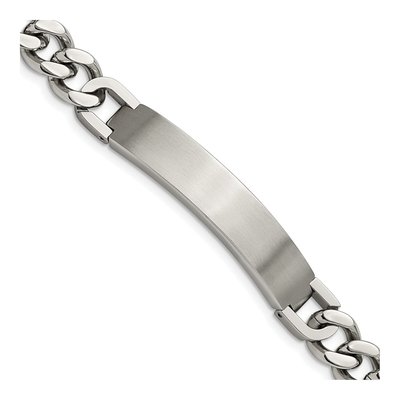 Stainless Steel Curb ID Bracelet