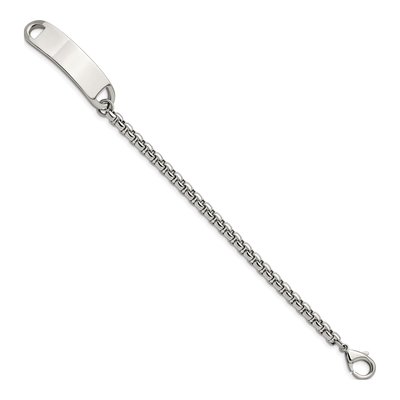 Stainless Steel Box ID Bracelet – view 3