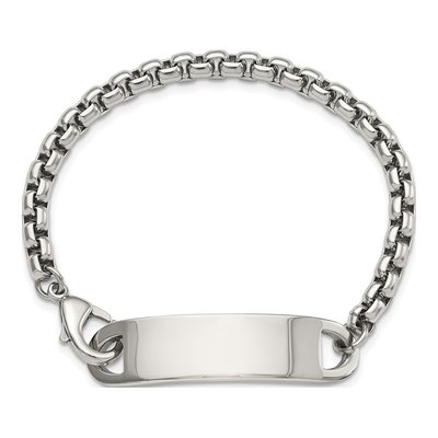 Stainless Steel Box ID Bracelet – view 4