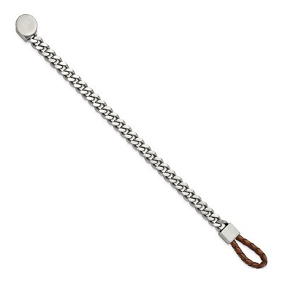 Stainless Steel Curb Bracelet – view 3