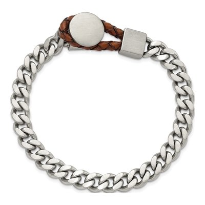 Stainless Steel Curb Bracelet – view 5