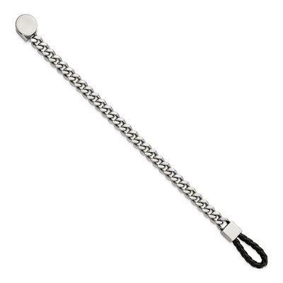 Stainless Steel Curb Bracelet – view 3