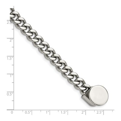 Stainless Steel Curb Bracelet – view 4