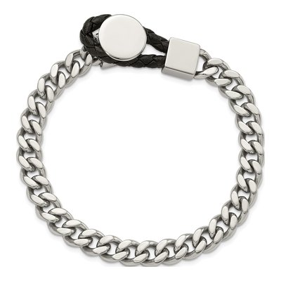 Stainless Steel Curb Bracelet – view 5