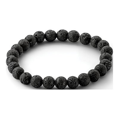 8mm Volcanic Rock Agate Stretch Bracelet – view 5