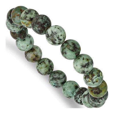 10mm African Pine Agate Stretch Bracelet