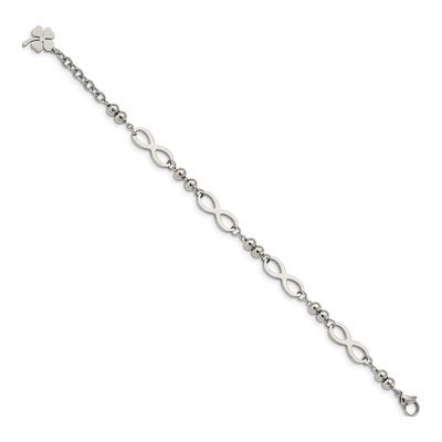 Stainless Steel Infinity Clover Bracelet – view 3