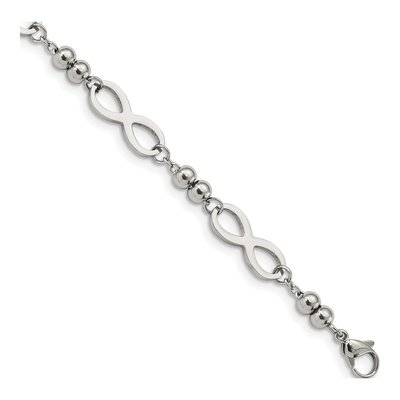 Stainless Steel Infinity Clover Bracelet