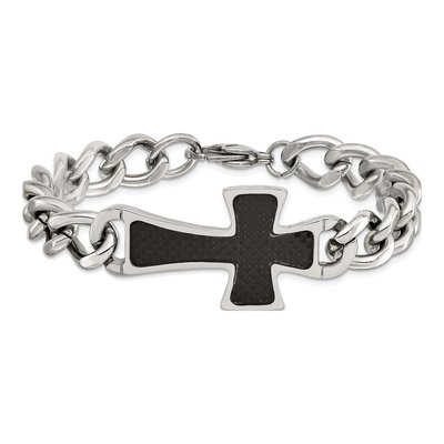 Stainless Steel Cross Bracelet – view 5