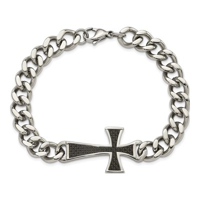 Stainless Steel Cross Bracelet – view 6