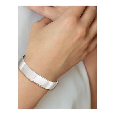 Stainless Steel Hinged Bangle Bracelet – view 5