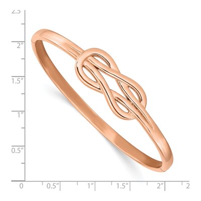 Stainless Steel Knot Bangle Bracelet – view 3