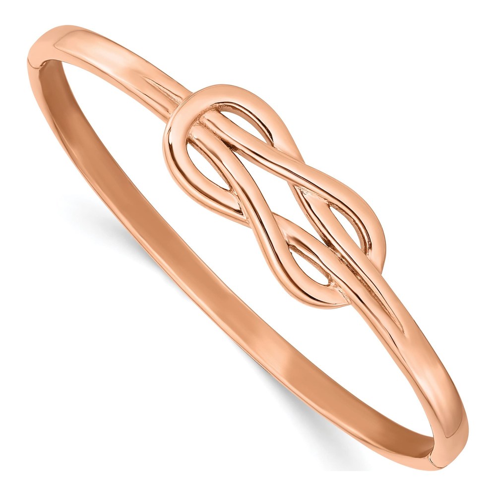 Stainless Steel Knot Bangle Bracelet