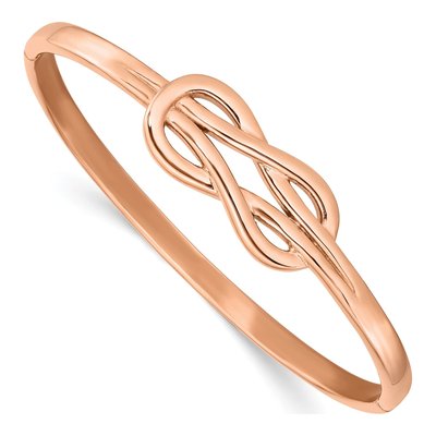 Stainless Steel Knot Bangle Bracelet