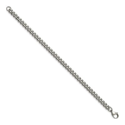 Stainless Steel 6mm Curb Chain Bracelet – view 3