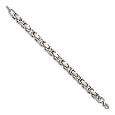 Men's Stainless Steel 8mm Link Chain Bracelet – view 3