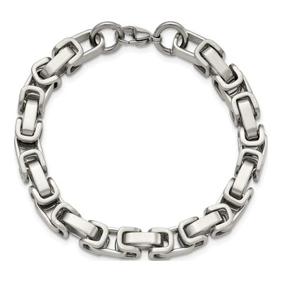 Men's Stainless Steel 8mm Link Chain Bracelet – view 4