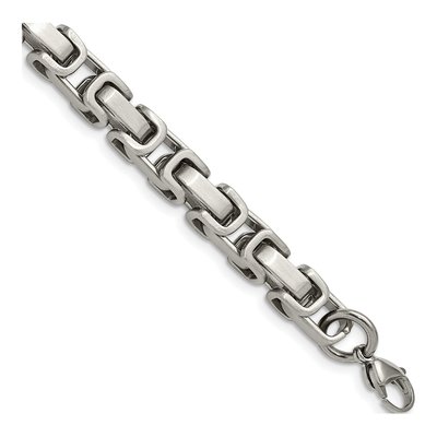 Men's Stainless Steel 8mm Link Chain Bracelet