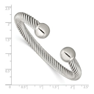 Stainless Steel Cuff Bracelet – view 4