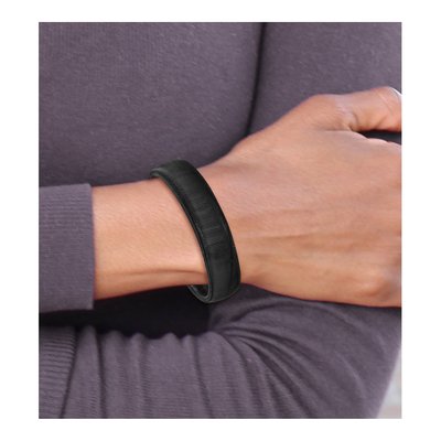 Black Stainless Steel Wire Cuff Bracelet – view 5