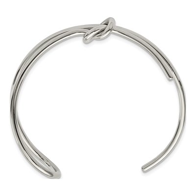 Stainless Steel Knot Cuff Bracelet – view 2
