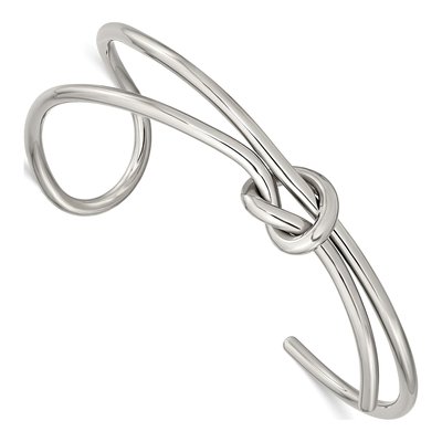 Stainless Steel Knot Cuff Bracelet