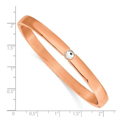 Stainless Steel Crystal IP Bangle Bracelet – view 4