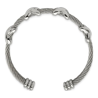 Stainless Steel Design Cuff Bracelet – view 3