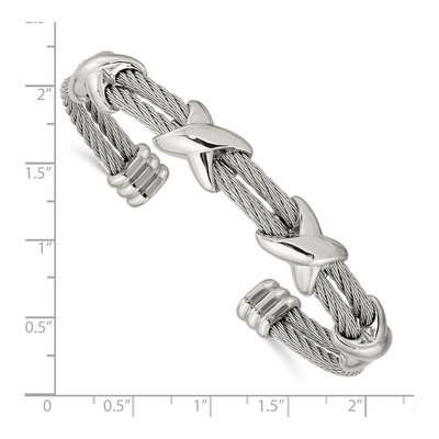Stainless Steel Design Cuff Bracelet – view 4
