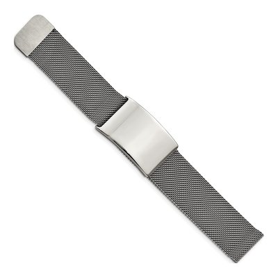 Stainless Steel Mesh ID Bracelet – view 3