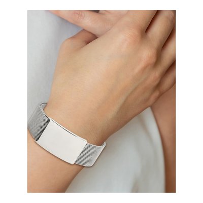 Stainless Steel Mesh ID Bracelet – view 6