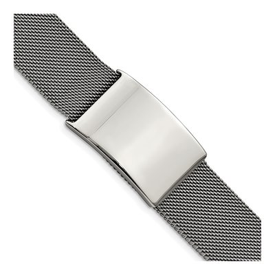 Stainless Steel Mesh ID Bracelet