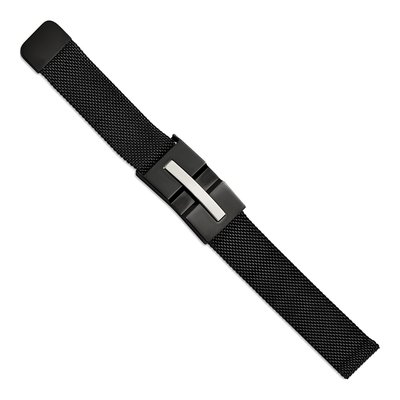 Black Stainless Steel Mesh Bracelet – view 3