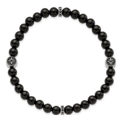 Stainless Steel Agate Stretch Bracelet – view 3