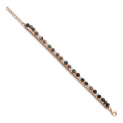 Stainless Steel Picasso Jasper Bracelet – view 3