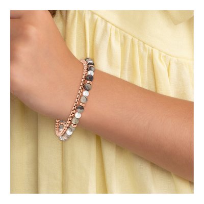 Stainless Steel Picasso Jasper Bracelet – view 5