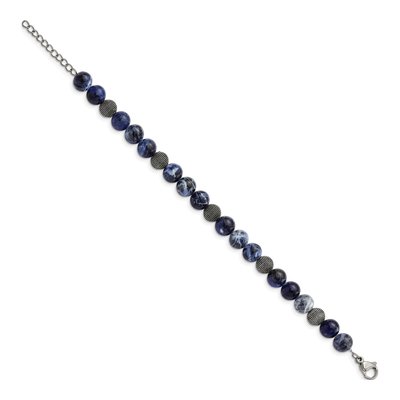 Stainless Steel Sodalite Bracelet – view 2