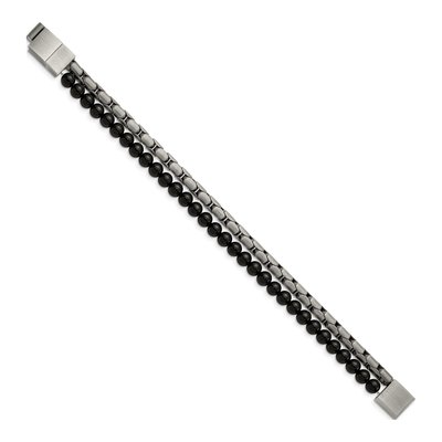 Stainless Steel Agate Bracelet – view 3