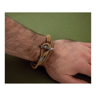 Stainless Steel Snake Head Wrap Bracelet – view 7