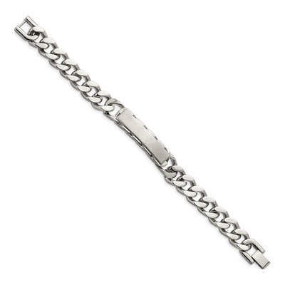 Stainless Steel Curb ID Bracelet – view 3