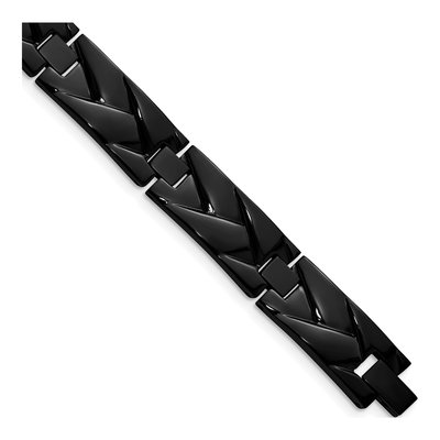 Black Stainless Steel Link Bracelet