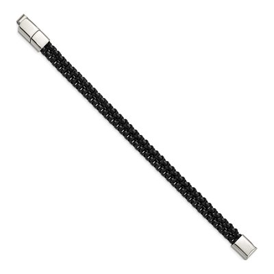 Black Stainless Steel Black Bracelet – view 3