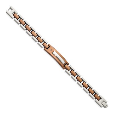 Stainless Steel Diamond IP Bracelet – view 4